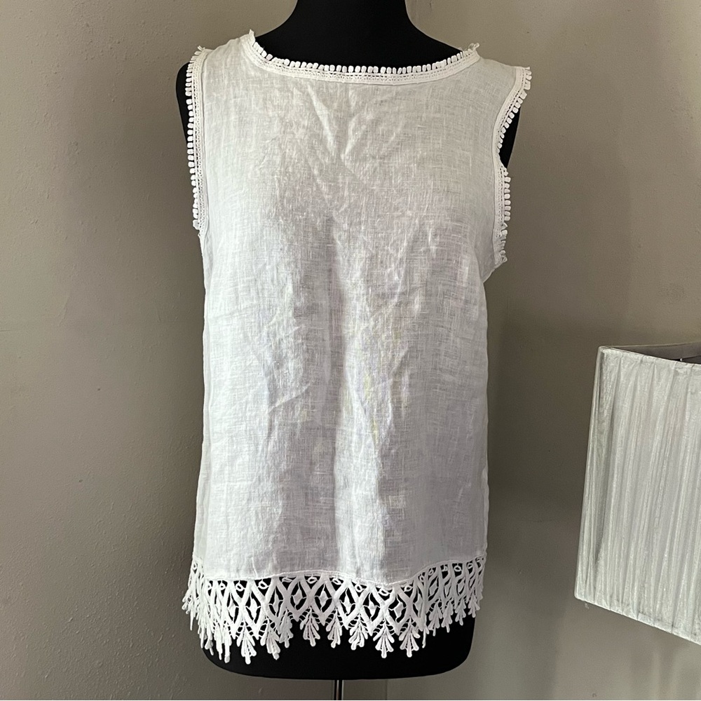 Valentina Naldi Linen White Top
